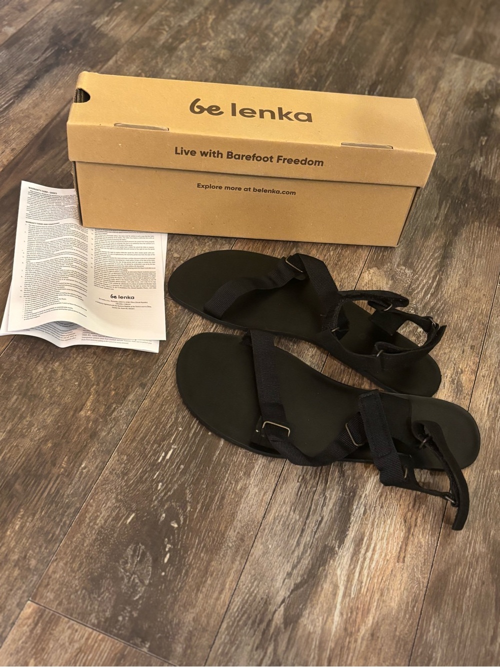 Be Lenka Women's Black Minimalist Barefoot Sandals